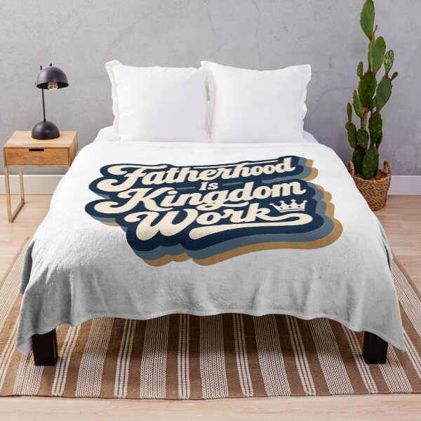 Item preview, Fatherhood Is Kingdom Work Christian Dad Father's Day Faith Design designed and sold by HahaHandlesHub.