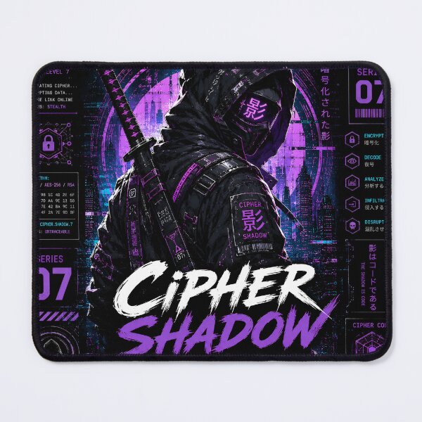 Item preview, Cipher Shadow (Series 7) - Futuristic Cryptographic Ninja Artwork designed and sold by RiteshCenter.