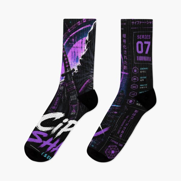 Item preview, Cipher Shadow (Series 7) - Futuristic Cryptographic Ninja Artwork designed and sold by RiteshCenter.
