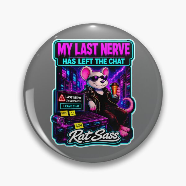 Item preview, My Last Nerve Has Left The Chat Retro Cyberpunk Tank Top designed and sold by KristineLi.