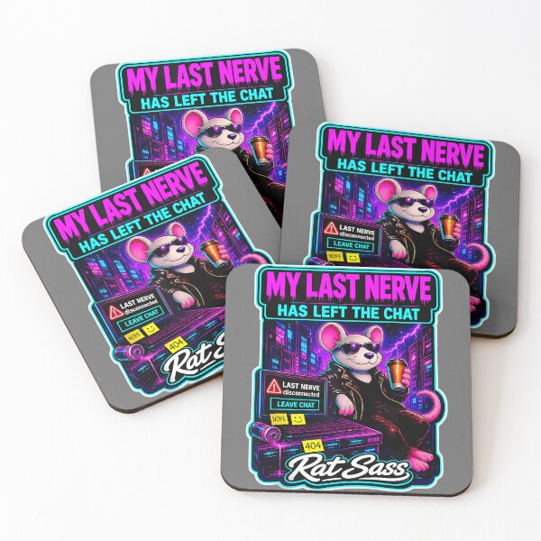 Item preview, My Last Nerve Has Left The Chat Retro Cyberpunk Tank Top designed and sold by KristineLi.