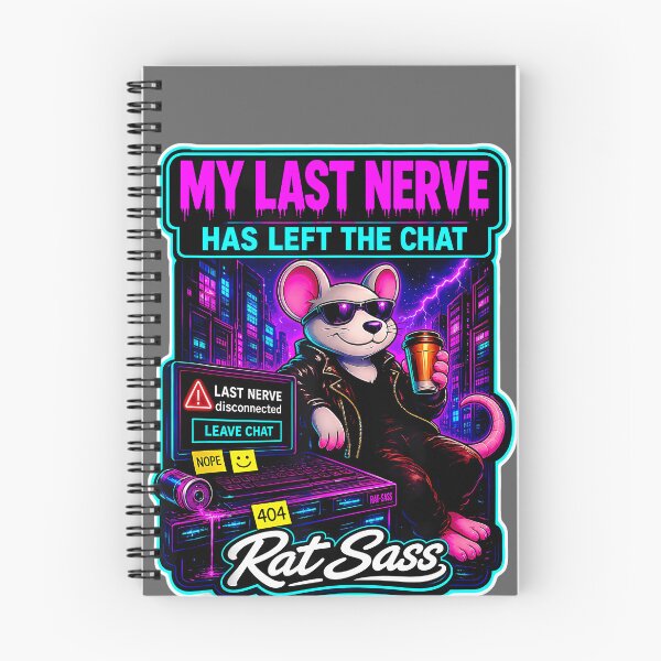Item preview, My Last Nerve Has Left The Chat Retro Cyberpunk Tank Top designed and sold by KristineLi.