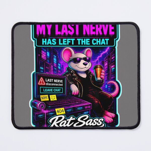 Item preview, My Last Nerve Has Left The Chat Retro Cyberpunk Tank Top designed and sold by KristineLi.