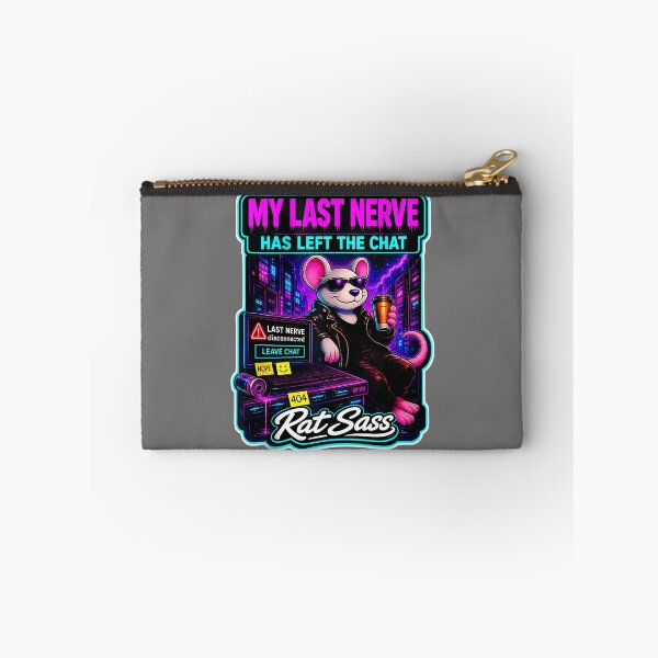 Item preview, My Last Nerve Has Left The Chat Retro Cyberpunk Tank Top designed and sold by KristineLi.