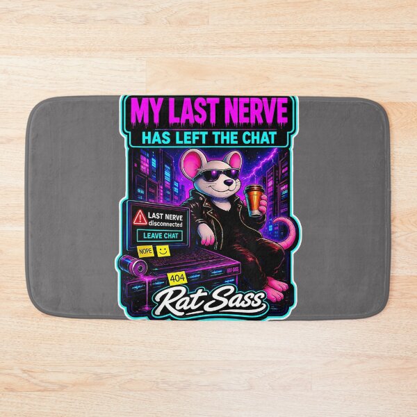 Item preview, My Last Nerve Has Left The Chat Retro Cyberpunk Tank Top designed and sold by KristineLi.