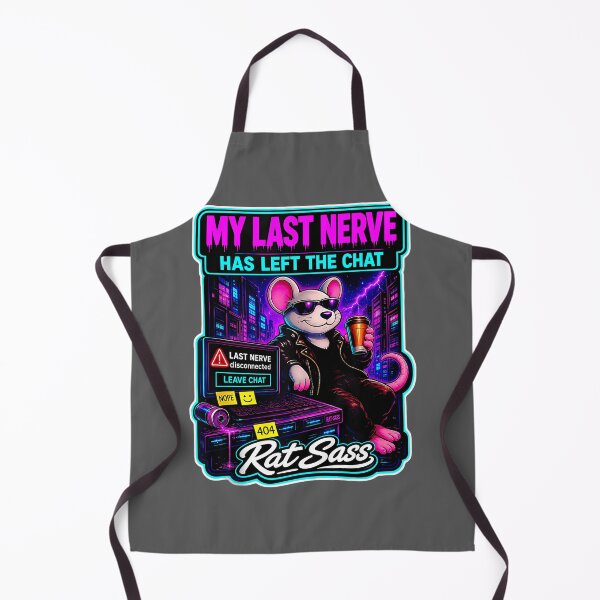 Item preview, My Last Nerve Has Left The Chat Retro Cyberpunk Tank Top designed and sold by KristineLi.