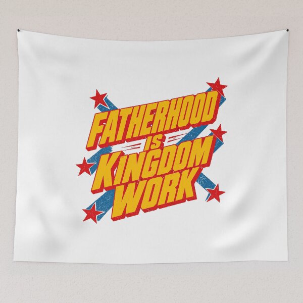 Item preview, Fatherhood Is Kingdom Work Christian Dad Father's Day PNG Design designed and sold by HahaHandlesHub.