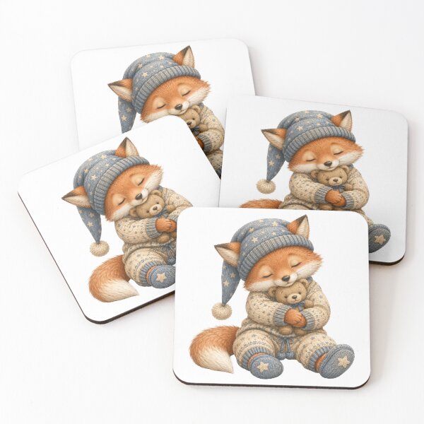 Item preview, Sleepy Fox Bedtime Sticker designed and sold by DonnaByPT.