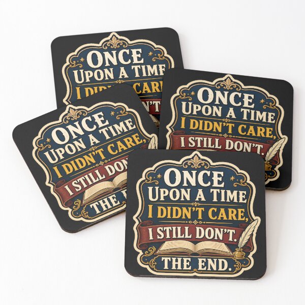 Item preview, Once Upon a Time I Didn’t Care Funny Book Quote designed and sold by Tomdio.