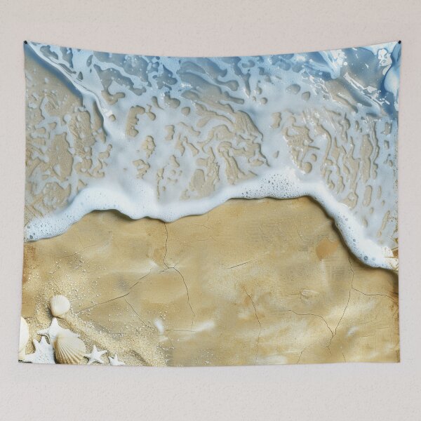Item preview, Ocean Bubbly Surf On Sandy Beach Digital Art designed and sold by DEC02.