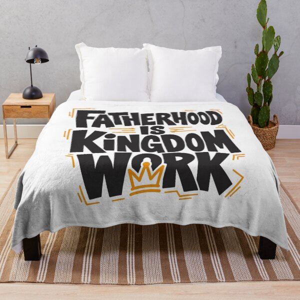 Item preview, Fatherhood Is Kingdom Work Christian Dad Father's Day PNG Design designed and sold by HahaHandlesHub.