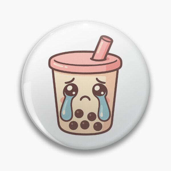 Item preview, Cute Sad Crying Boba Bubble Tea Sticker designed and sold by Tom-Riley.