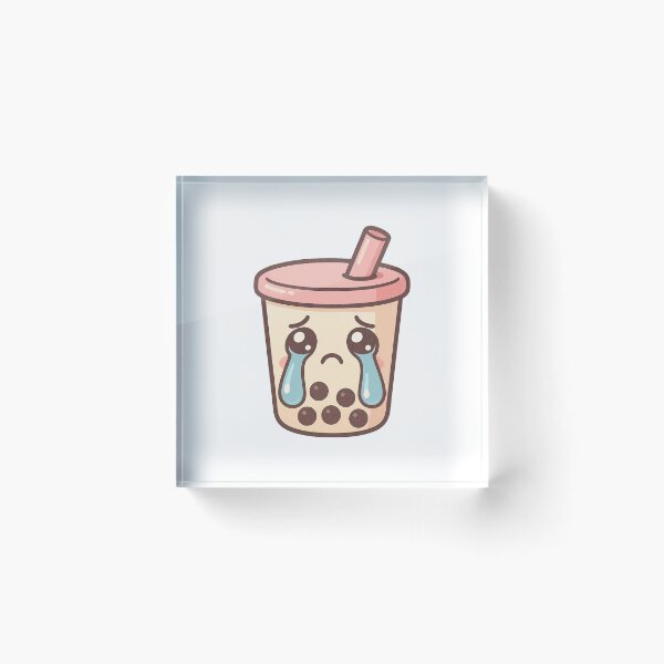 Item preview, Cute Sad Crying Boba Bubble Tea Sticker designed and sold by Tom-Riley.