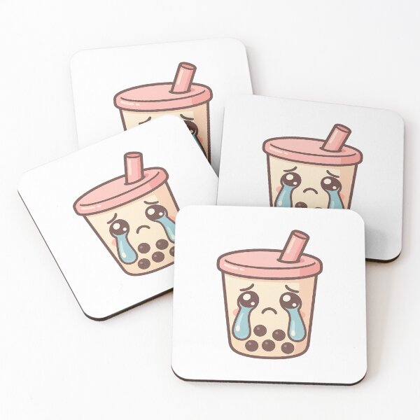 Item preview, Cute Sad Crying Boba Bubble Tea Sticker designed and sold by Tom-Riley.