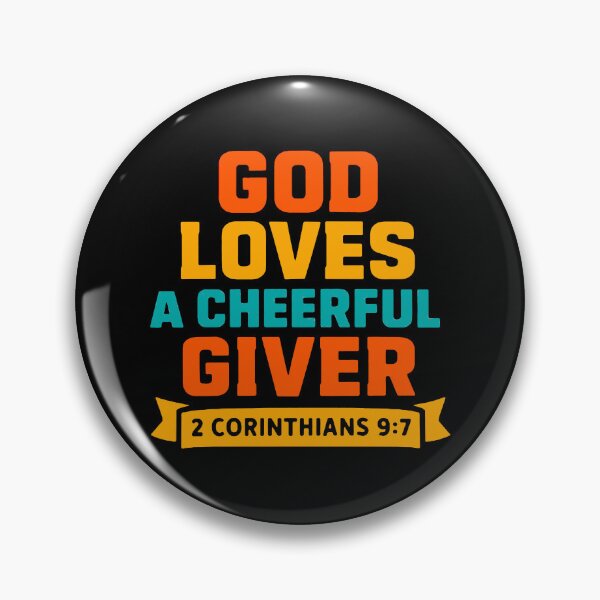Item preview, 2 Corinthians 9:7 God Loves A Cheerful Giver designed and sold by plushism.