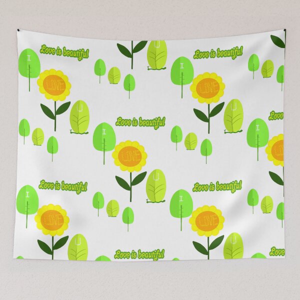 Item preview, Sunflower and Trees Tell U Love designed and sold by MigWhimsy.