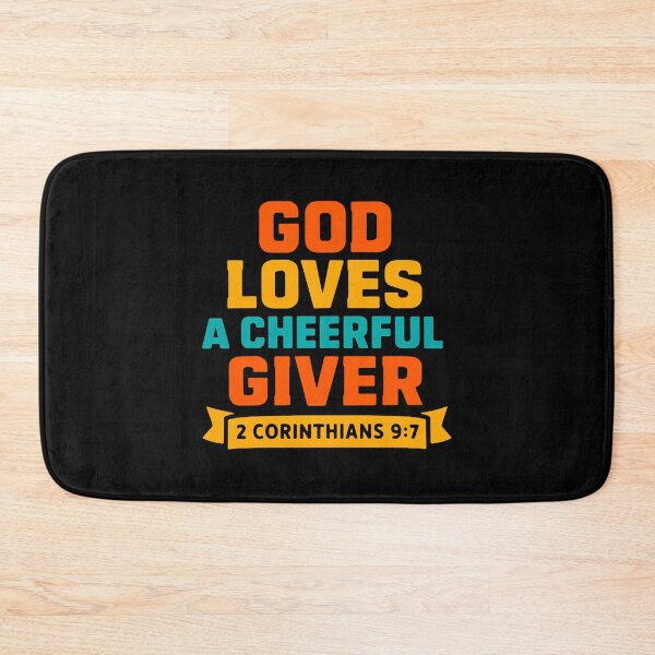 Item preview, 2 Corinthians 9:7 God Loves A Cheerful Giver designed and sold by plushism.