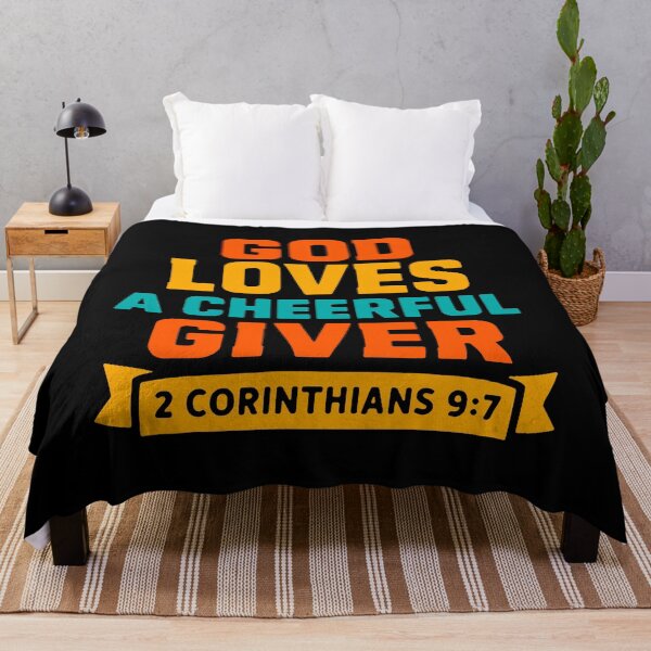 Item preview, 2 Corinthians 9:7 God Loves A Cheerful Giver designed and sold by plushism.