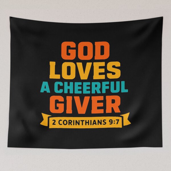 Item preview, 2 Corinthians 9:7 God Loves A Cheerful Giver designed and sold by plushism.