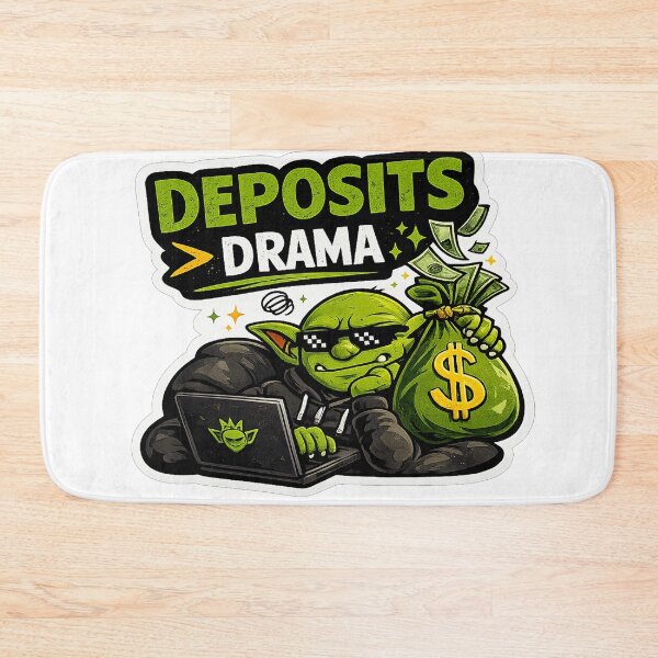 Item preview, Deposits > Drama Sticker | Funny Money Mindset Meme designed and sold by GoblinCapital.