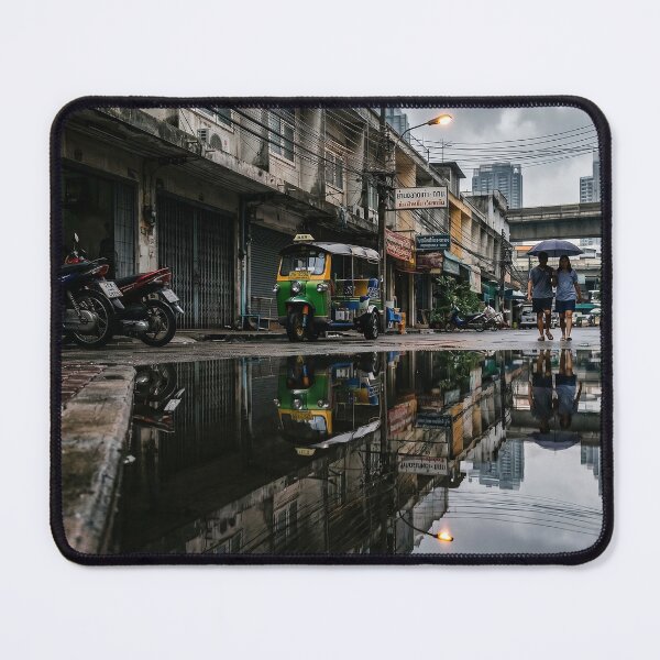 Item preview, Moody Bangkok Street: Rain Reflection designed and sold by Chaa-Design.