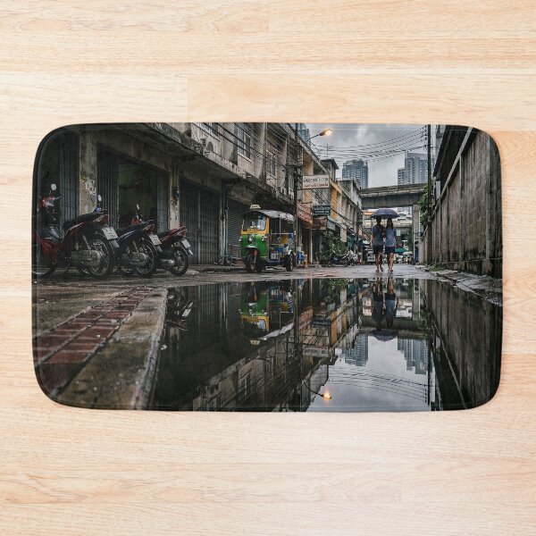 Item preview, Moody Bangkok Street: Rain Reflection designed and sold by Chaa-Design.