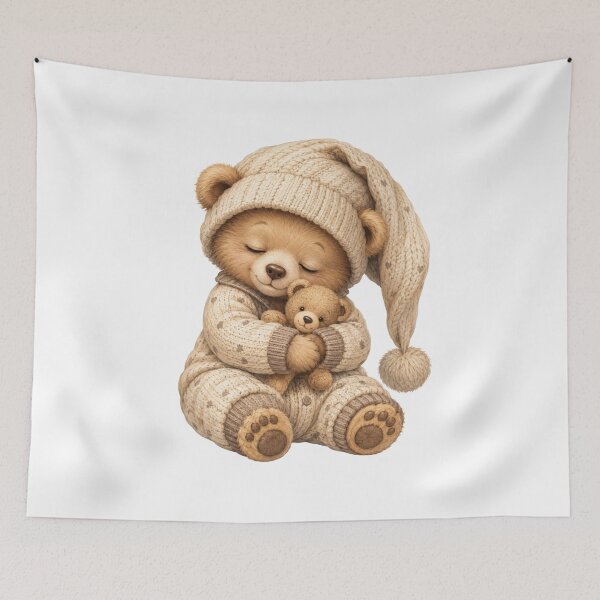 Item preview, Sleepy Bear Bedtime Sticker designed and sold by DonnaByPT.