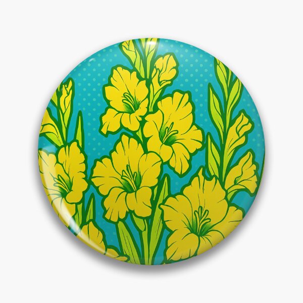Item preview, Retro Pop Art Poster Illustration of Gladiolus Flowers | Bold Vertical Floral Bloom Print with Vibrant Petal Spikes & Dynamic Botanical Composition | Vintage Aesthetic Wall Art Decor designed and sold by PaintedPixels01.