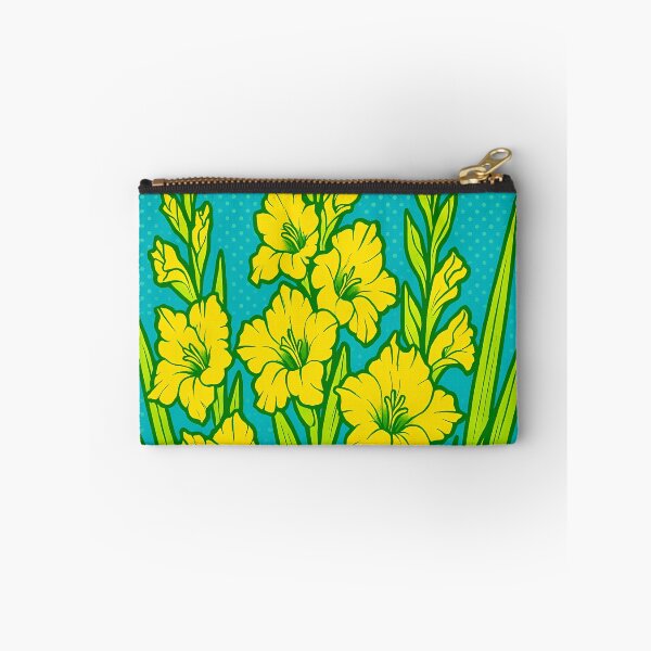 Item preview, Retro Pop Art Poster Illustration of Gladiolus Flowers | Bold Vertical Floral Bloom Print with Vibrant Petal Spikes & Dynamic Botanical Composition | Vintage Aesthetic Wall Art Decor designed and sold by PaintedPixels01.
