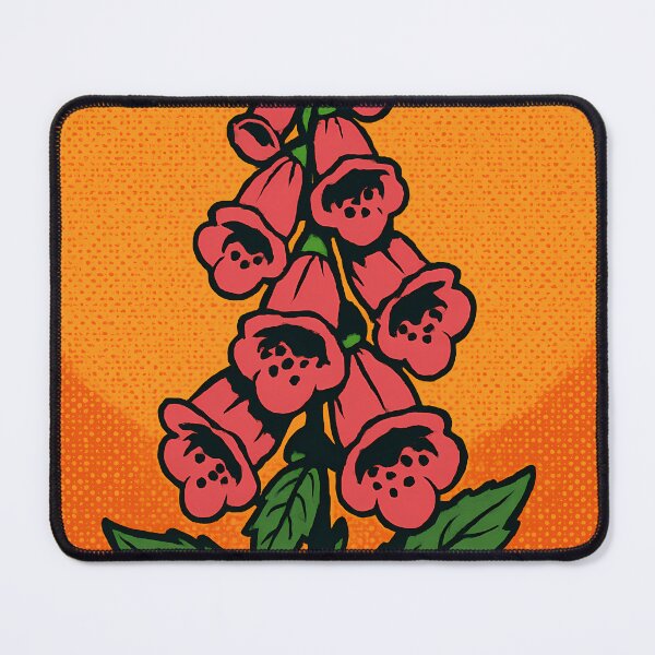 Item preview, Retro Pop Art Poster Illustration of Foxglove Flowers | Bold Vertical Wild Bloom Print with Dramatic Bell-Shaped Florals & Mystical Botanical Aesthetic | Vintage Garden Wall Art Decor designed and sold by PaintedPixels01.