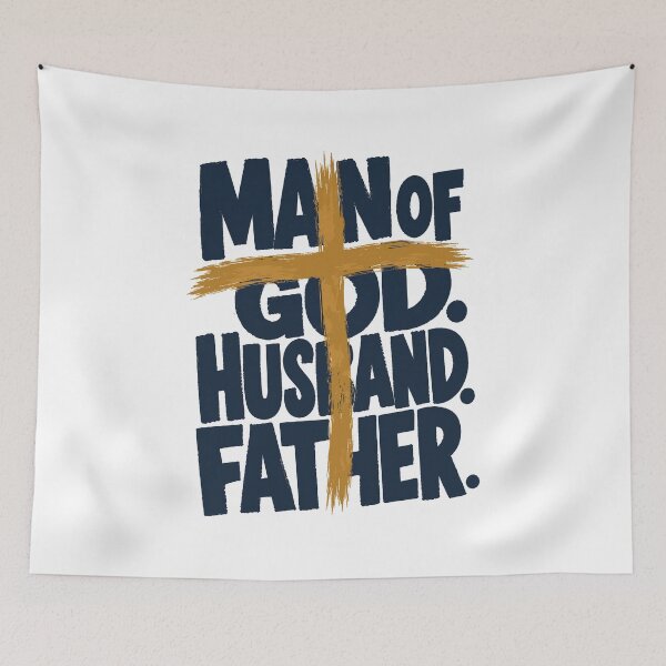 Item preview, Fatherhood Is Kingdom Work Christian Dad Father's Day Design designed and sold by HahaHandlesHub.