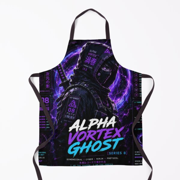 Item preview, Alpha Vortex Ghost (Series 8) - Dimensional Cyber Ninja Graphic Art designed and sold by RiteshCenter.