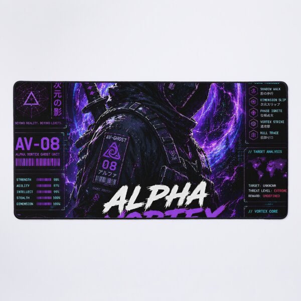 Item preview, Alpha Vortex Ghost (Series 8) - Dimensional Cyber Ninja Graphic Art designed and sold by RiteshCenter.
