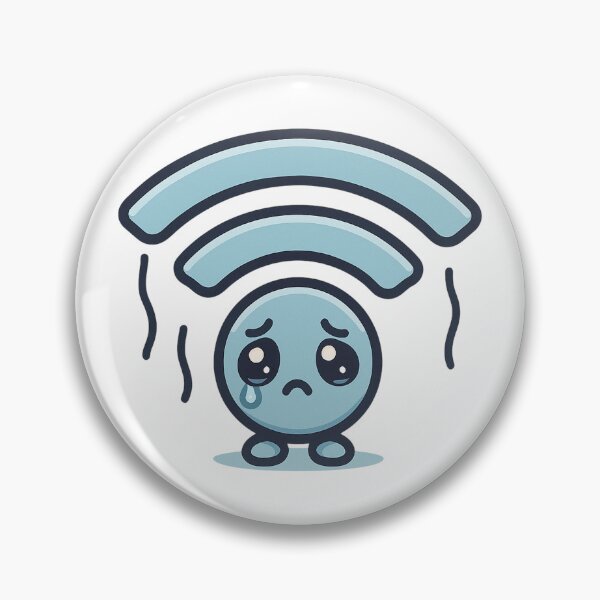 Item preview, Cute Sad Crying Weak Wifi Sticker designed and sold by Tom-Riley.