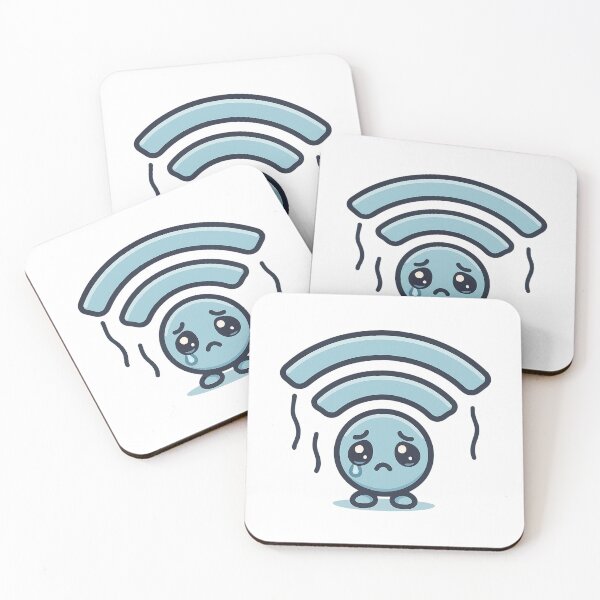 Item preview, Cute Sad Crying Weak Wifi Sticker designed and sold by Tom-Riley.