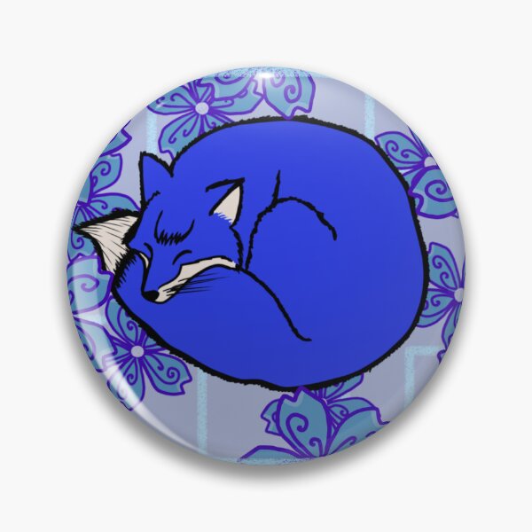 Item preview, Blue Fox Sleeping in the Flowers designed and sold by Crowsdance.