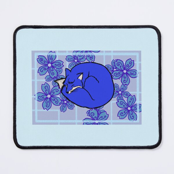 Item preview, Blue Fox Sleeping in the Flowers designed and sold by Crowsdance.