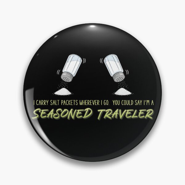 Item preview, Seasoned Traveler - Dark Background designed and sold by ThisNThatCrafts.
