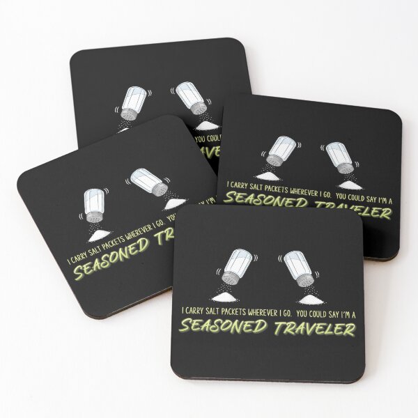 Item preview, Seasoned Traveler - Dark Background designed and sold by ThisNThatCrafts.