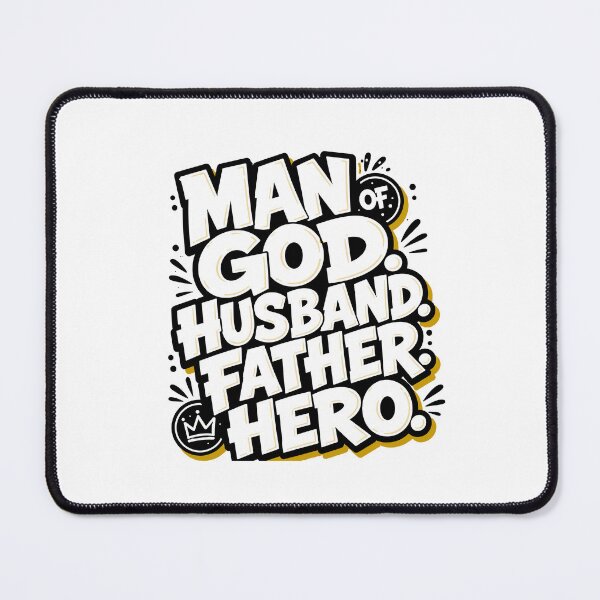 Item preview, Man of God Husband Father Hero Christian Dad Father's Day Gift designed and sold by HahaHandlesHub.