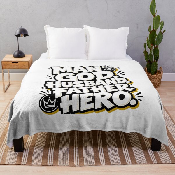 Item preview, Man of God Husband Father Hero Christian Dad Father's Day Gift designed and sold by HahaHandlesHub.