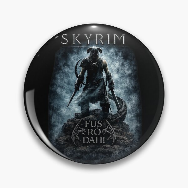 Item preview, Skyrim Fus Ro Dah Dragonborn Shouting Unrelenting Force Gaming T-Shirt designed and sold by ThreadTheory976.