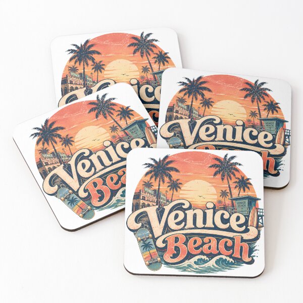 Item preview, Venice Beach California Vintage Retro Sunset Skate Surf designed and sold by Sitred123.
