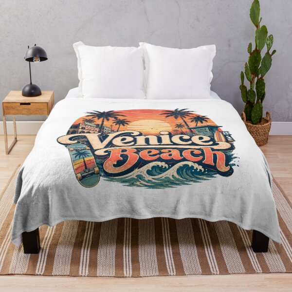 Item preview, Venice Beach California Vintage Retro Sunset Skate Surf designed and sold by Sitred123.