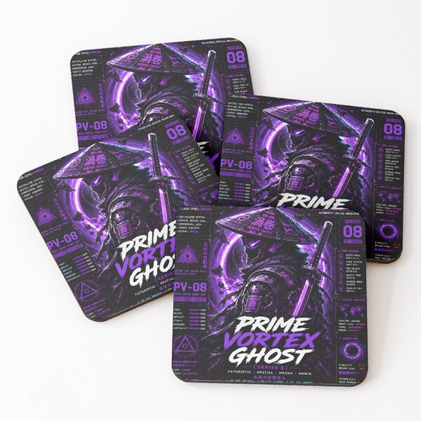 Item preview, Prime Vortex Ghost (Series 8) - Futuristic Spatial Mecha Ronin Art designed and sold by RiteshCenter.
