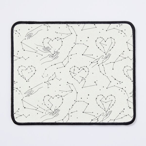 Item preview, The Heart’s Constellation - Minimalist Star & Hand Blueprint Pattern designed and sold by InnerwayStudio.