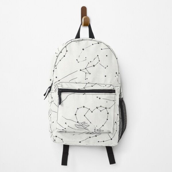 Item preview, The Heart’s Constellation - Minimalist Star & Hand Blueprint Pattern designed and sold by InnerwayStudio.