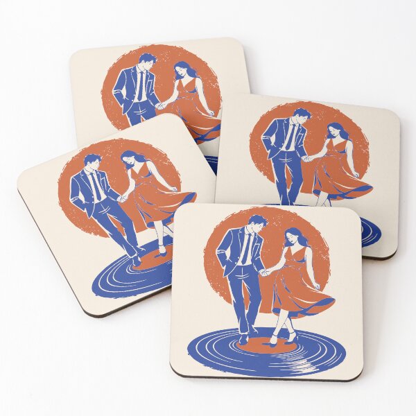 Item preview, Romantic Dancing Couple, Retro Music Print designed and sold by Studio pod Burom.