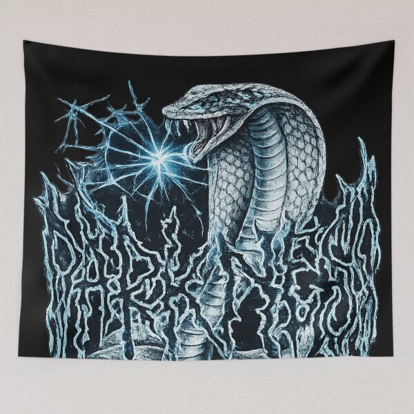 Item preview, Electric Venom Cobra – Gothic Heavy Metal Snake Art designed and sold by ZafranOnline.