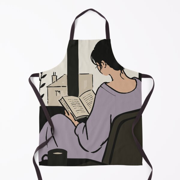 Item preview, Cozy Reading Scene Print, Woman with Book and Coffee designed and sold by Studio pod Burom.